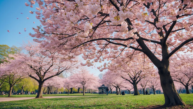 "Seasonal Themes Background Collection - Stunning Spring, Summer, Autumn, and Winter Landscape Backgrounds for Design, Nature Wallpapers, and Artistic Projects"