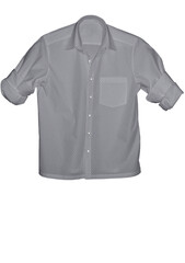 Naklejka premium illustration summer twill cotton shirt for men