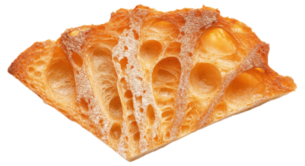 PNG Close-up of sliced bread with airy texture