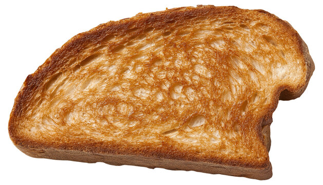 PNG Slice of toasted bread with a golden brown crust