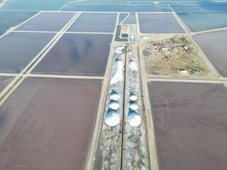 Salt winning Bonaire, drone
