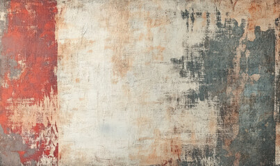 Rustic grunge texture distressed background vintage look aged weathered textured abstract paint wall surface red grey brown beige white color design pattern backdrop industrial background rough