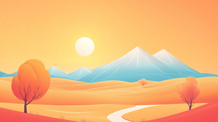 illustration desert and hope