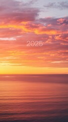 Fototapeta premium Radiant Energy of New Year 2025