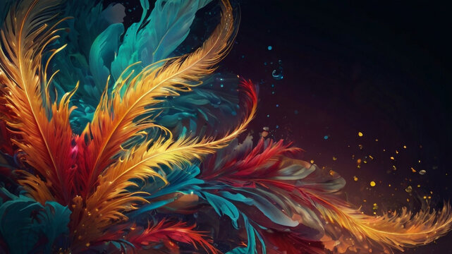 AI GENERATED BLUE AND RED FLAMES IN DARK best AI ABSTRACT WALLPAPER to use as background and desktop wallpaper background