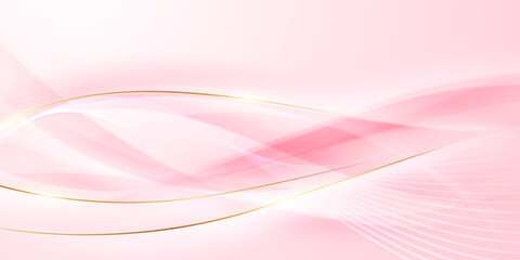 Abstract background design, modern pink and gold geometric element design.