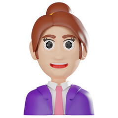 3D Icon Professional Businesswoman Avatar