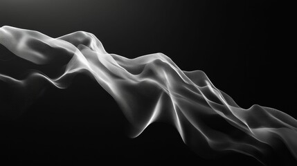 White, flowing lines against a dark background.