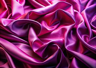 Obraz premium Luxurious pink-violet satin folds create an abstract backdrop, ideal for high-fashion photography.