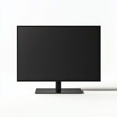 Modern Flat-Screen Monitor Mockup on White Background Ideal for Digital Presentation and Branding Showcase
