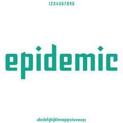 8bit pixel alphabet digital theme font vector typeset