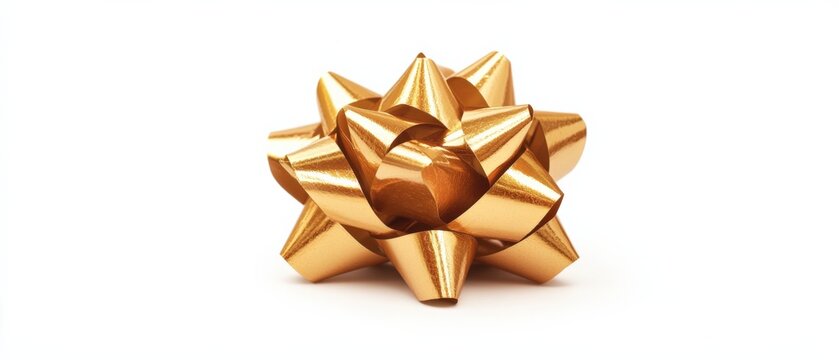 gold gift bow for festive celebrations and special occasions