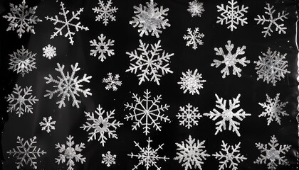Ice crystal snowflakes of overlay background for Christmas celebration theme