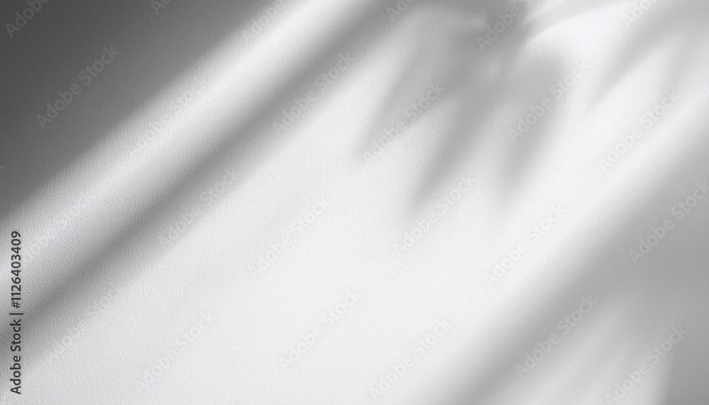 Aufkleber blurred overlay effect for photo and mockups. wall texture with organic drop diagonal shadow and ray