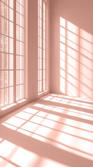 Empty studio background with soft light and shadow mocha mousse colors, monochromatic shade.