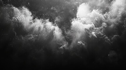 Obraz premium Dramatic image of a cloudy sky over a stormy sea with a large ship