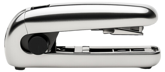 PNG Silver stapler against white background