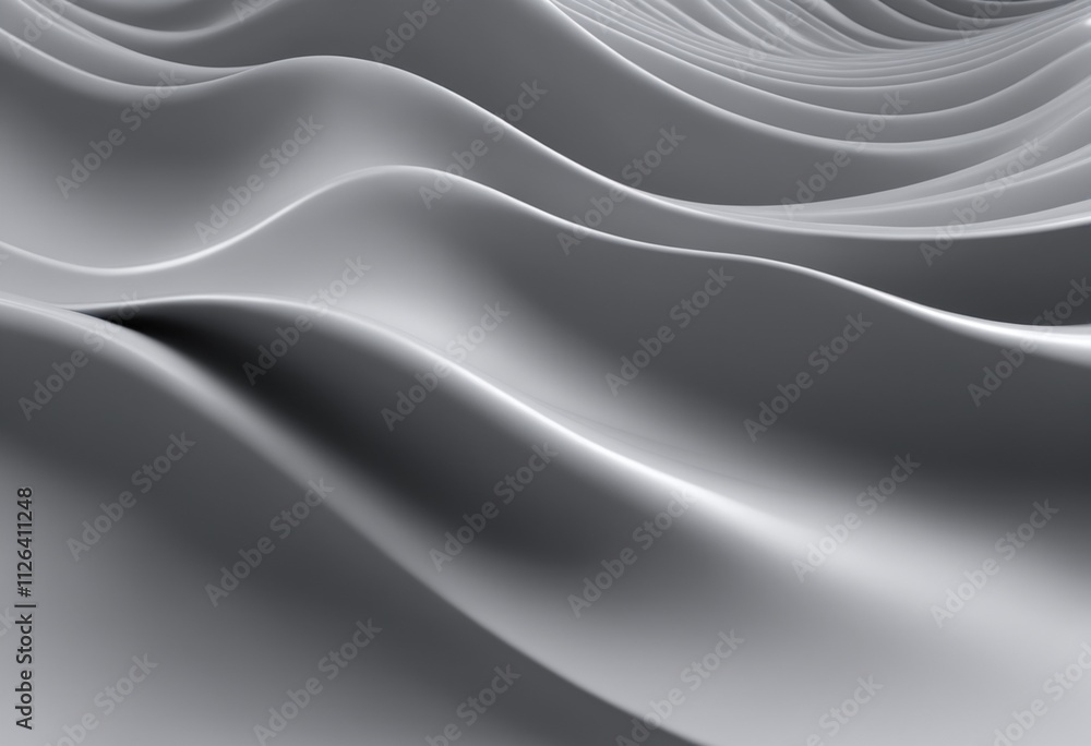 Poster gray wave 3d abstract background
