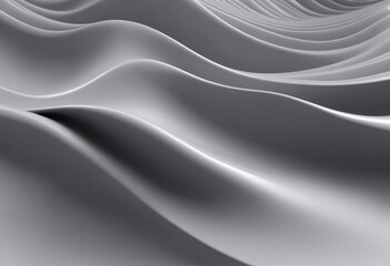 Obraz premium Gray wave 3d abstract background
