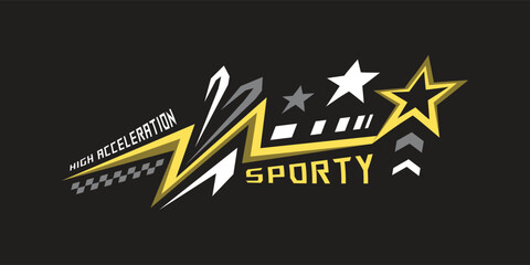 Obraz premium Sport abstract decal sticker sport wrap art isolated