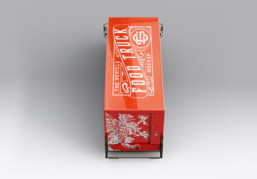 Food Truck Step Van Mockup