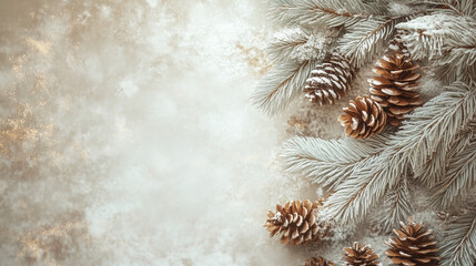 New Year festival background in evocative soft brown tones, with space for text