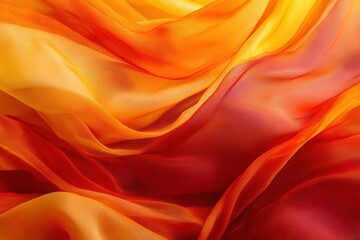 Obraz premium vibrant silk fabric in warm colors