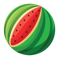 watermelon isolated on white