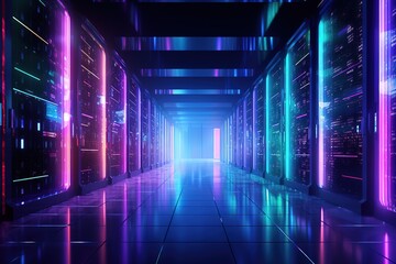 3D Virtual TV Studio News, 3d illustration
