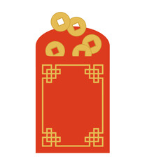 chinese new year snake SVG. Red envelope with money for 2025 chinese new year paper cut for wealth and prosperity. Golden coins and ingot as dumplings, fireworks and clouds for spring festival or CNY.