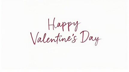 happy valentines day on a white background