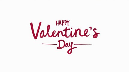 happy valentines day on a white background