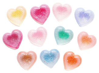 Fototapeta premium PNG 3d jelly heart confectionery candy celebration.