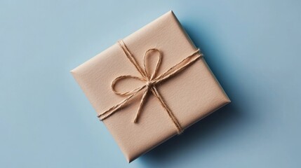 Blue Background Greeting Card Mockup with Copy Space for Customizable Messages and Invitations Generative AI