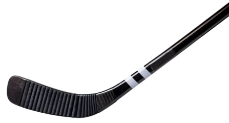 Hockey stick full view. isolated on a transparent background, PNG."