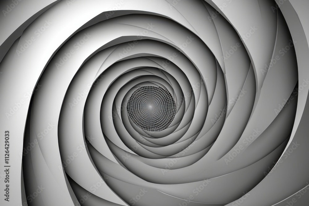 Poster abstract grey swirl vortex tunnel background texture design