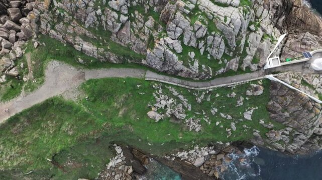 Faro de Punta Lameda en Vigo Nigran Pontevedra Galicia