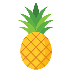 pineapple on white