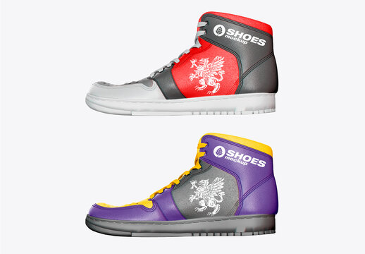 Basketball Shoes Mockup