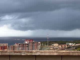 Fototapeta premium storm over the city