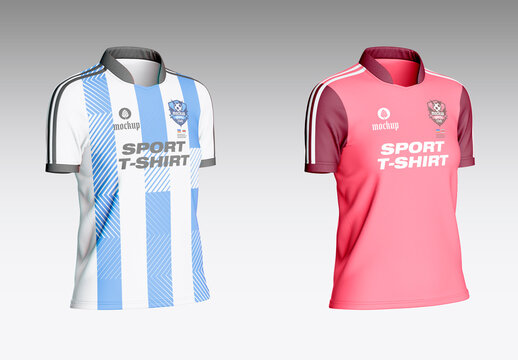 Women's Soccer Jersey Mockup