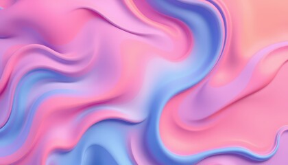 Obraz premium Abstract Pastel Pink And Blue Swirling Design