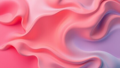 Obraz premium Abstract Pink and Purple Fluid Wave Design