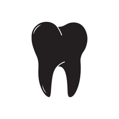 vector flat icon illustration of teeth