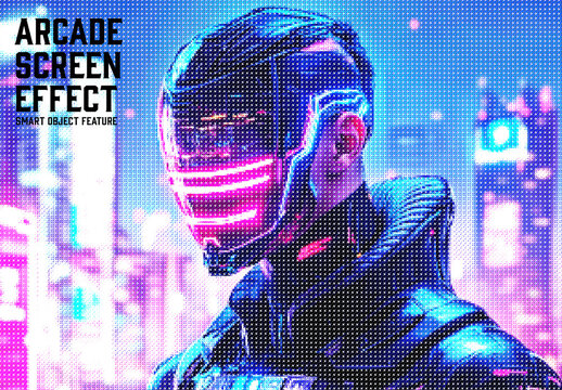 Screen Arcade Effect with Generative AI