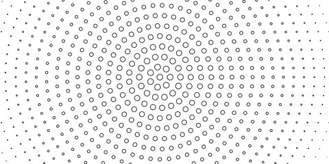 Halftone gradient. Dotted gradient, smooth dots spraying and halftones dot background seamless horizontal geometric pattern vector template set. unique dots modern circles