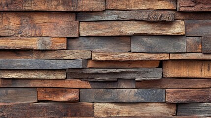 Textured wooden wall with rustic natural tones creating a warm and inviting atmosphere ideal for backgrounds or interior design projects