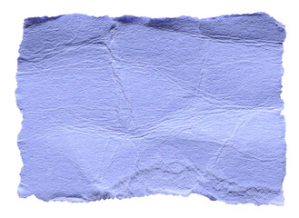 Purple violet crumpled wrinkled torn piece of blank paper note cardboard with texture and copy...