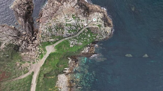 Faro de Punta Lameda en Vigo Nigran Pontevedra Galicia
