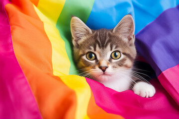 Generative AI picture with lgbt couples concept pride month theme image